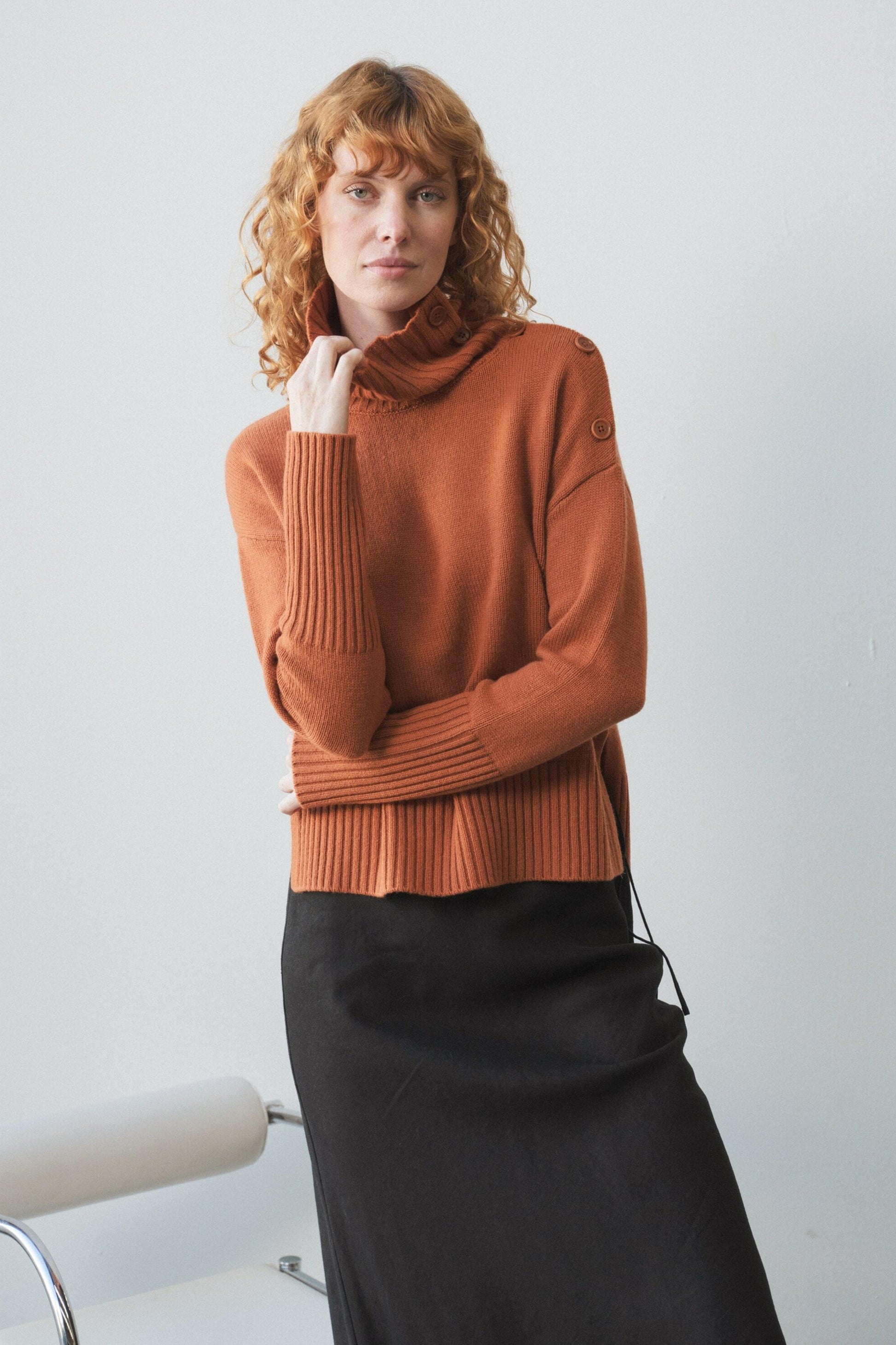 LILLY PILLY Kaida cashmere knit in Cajun