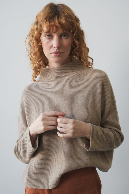 LILLY PILLY Lumi cashmere knit in Oatmeal