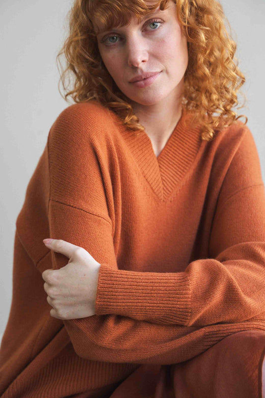 LILLY PILLY June cashmere and merino wool knit in Cajun