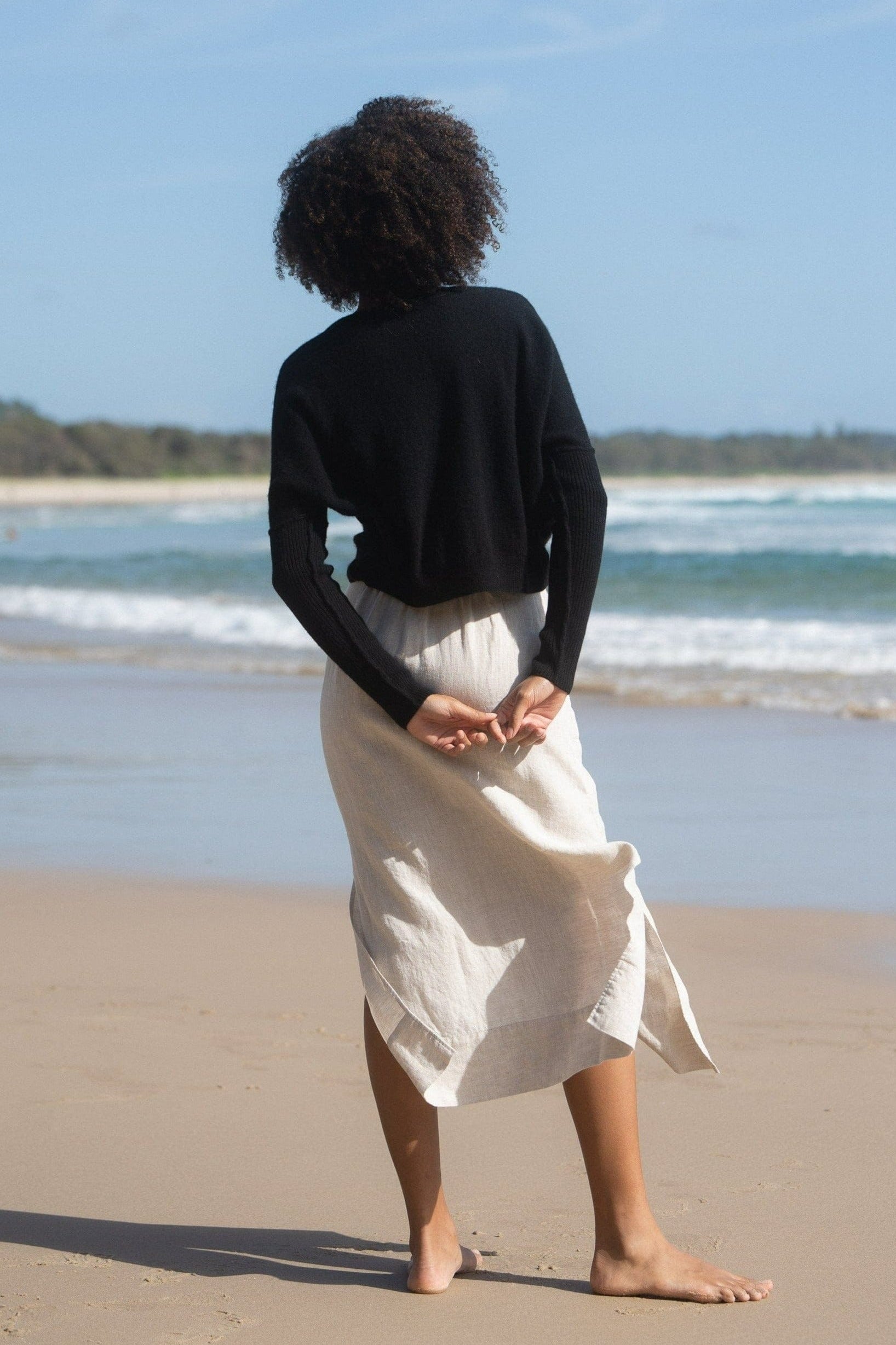 LILLY PILLY Collection NEW Miri Knit made from 100% cashmere in Black